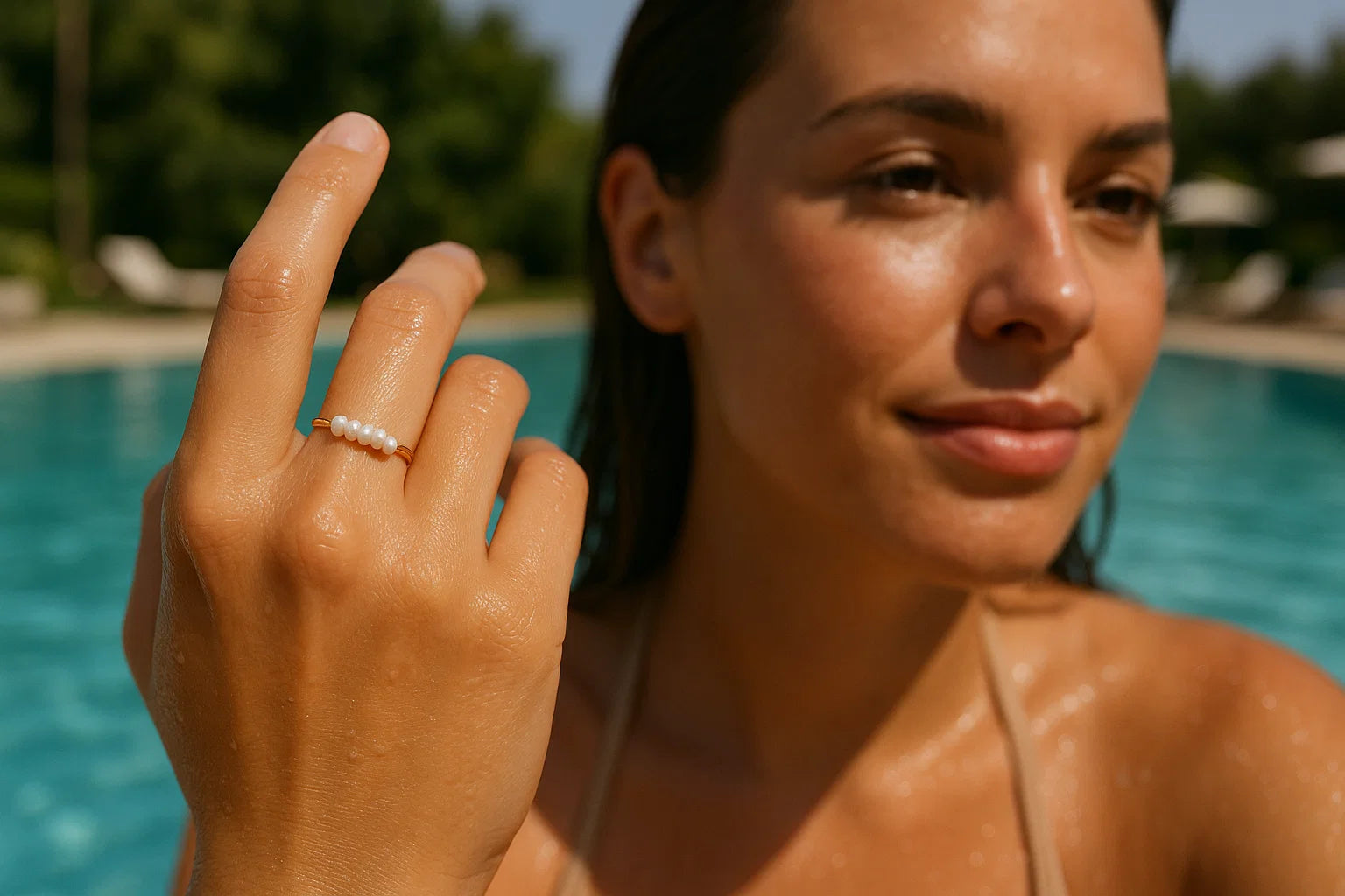 ''Isla'' Pearl Ring